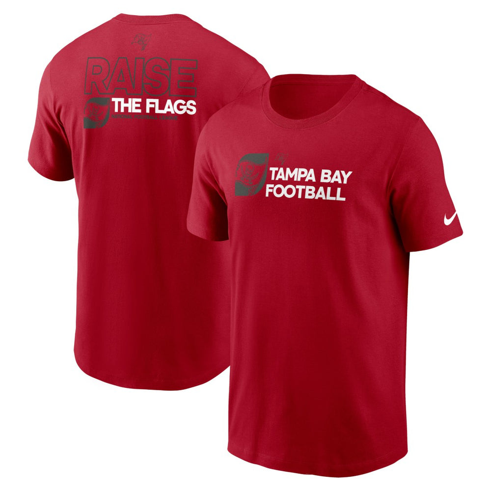 Tampa Bay Buccaneers Outline T-Shirt - Red T-shirts