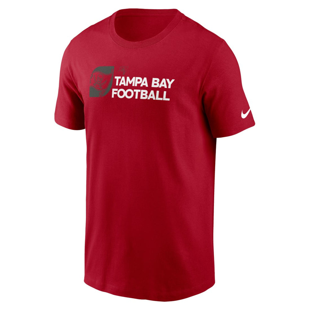 Tampa Bay Buccaneers Outline T-Shirt - Red T-shirts