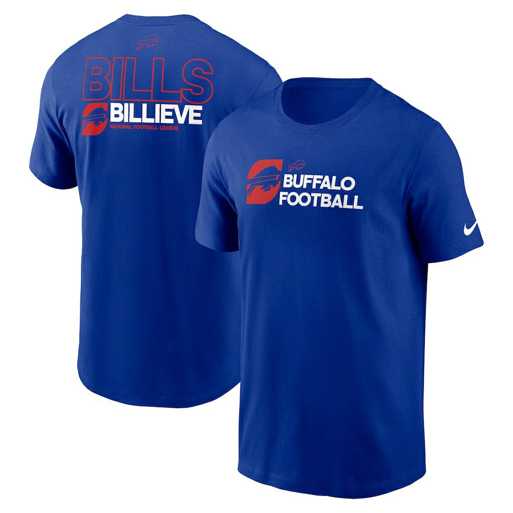 Buffalo Bills Outline T-Shirt - Royal T-shirts