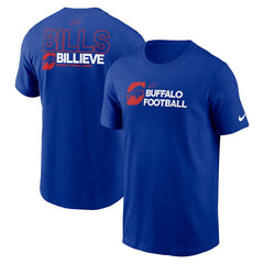 Buffalo Bills Outline T-Shirt - Royal T-shirts