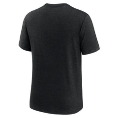 Atlanta Falcons Overlap Lockup Tri-Blend T-Shirt - Black T-shirts