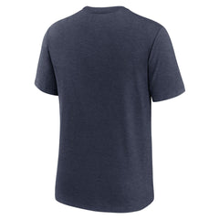 Tennessee Titans Overlap Lockup Tri-Blend T-Shirt - Navy T-shirts