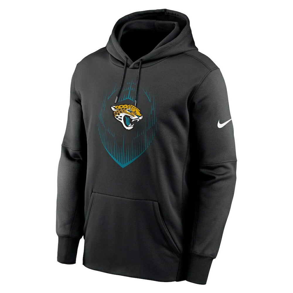 Jacksonville Jaguars Icon Performance Pullover Hoodie - Black Hoodies