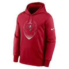 Tampa Bay Buccaneers Icon Performance Pullover Hoodie - Red Hoodies