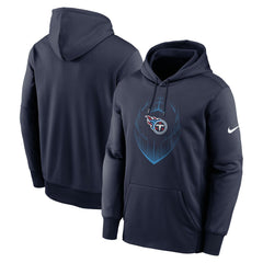 Tennessee Titans Icon Performance Pullover Hoodie - Navy Hoodies