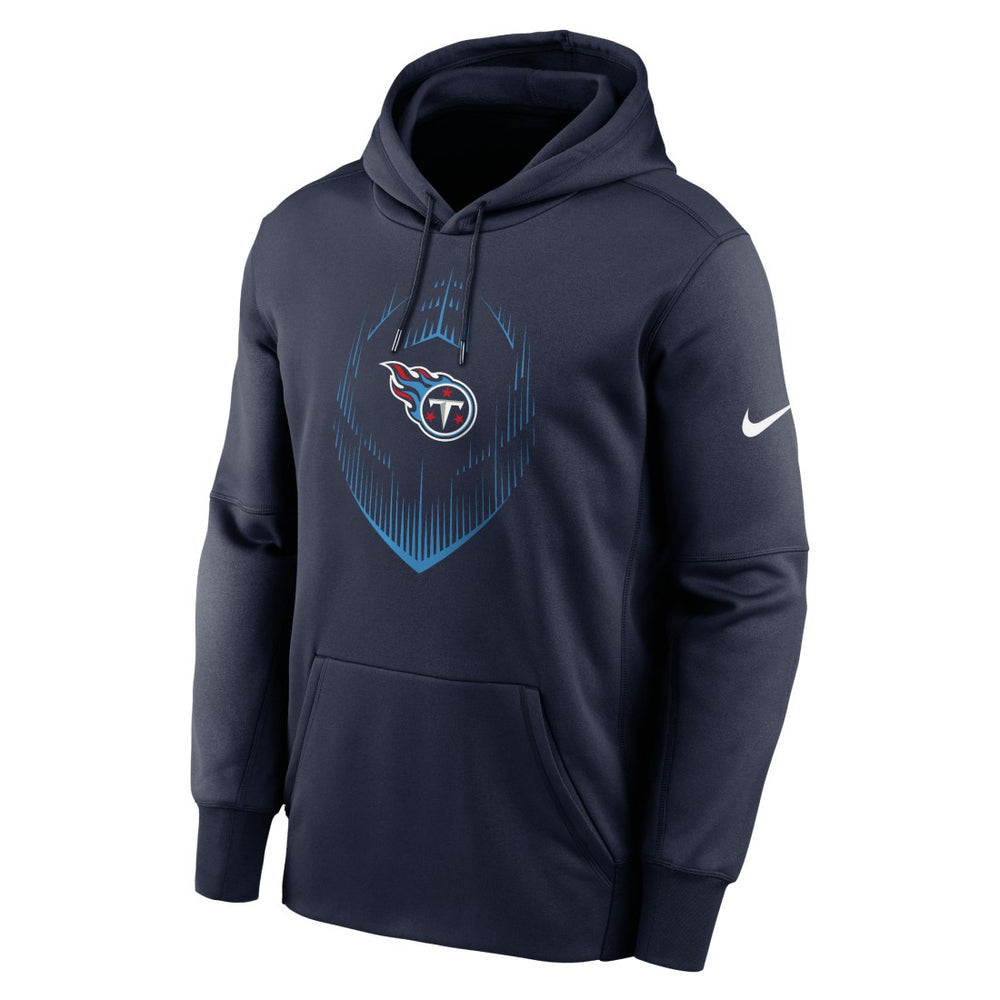 Tennessee Titans Icon Performance Pullover Hoodie - Navy Hoodies