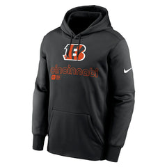 Cincinnati Bengals Performance Pullover Hoodie - Black Hoodies