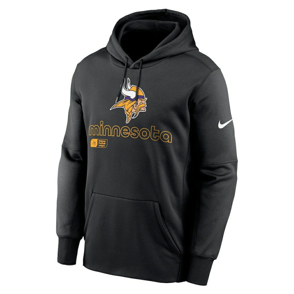 Minnesota Vikings Performance Pullover Hoodie - Black Hoodies