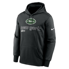 New York Jets Performance Pullover Hoodie - Black Hoodies
