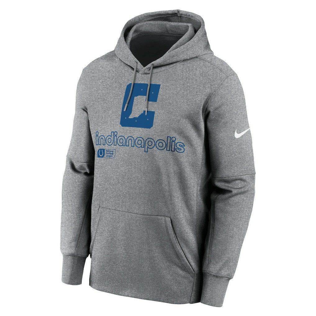 Indianapolis Colts Performance Pullover Hoodie - Heather Gray Hoodies