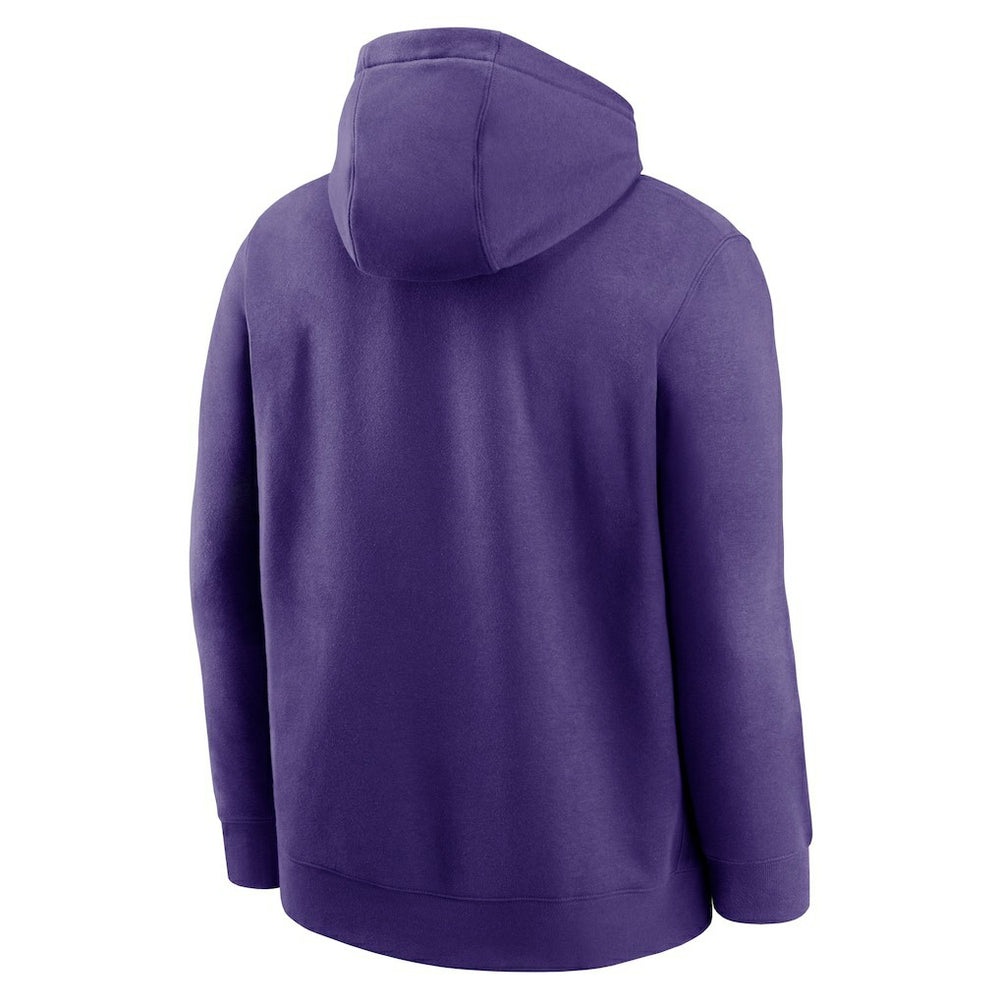 Minnesota Vikings Rewind Club Logo Pullover Hoodie - Purple Hoodies