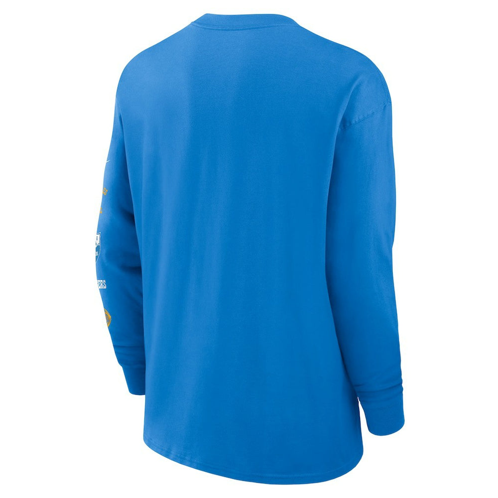 Los Angeles Chargers Rewind Heavy Max90 Pocket Long Sleeve T-Shirt - Powder Blue T-shirts