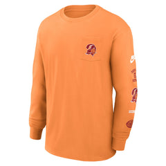 Tampa Bay Buccaneers Rewind Heavy Max90 Pocket Long Sleeve T-Shirt - Orange T-shirts