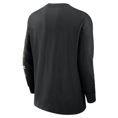 New Orleans Saints Rewind Heavy Max90 Pocket Long Sleeve T-Shirt - Black T-shirts