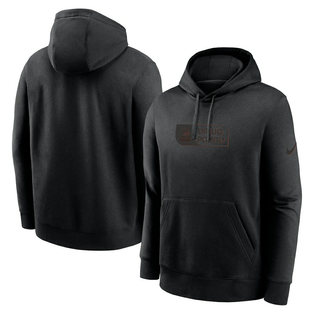 Cleveland Browns Edge Pack French Terry Club Pullover Hoodie - Black Hoodies