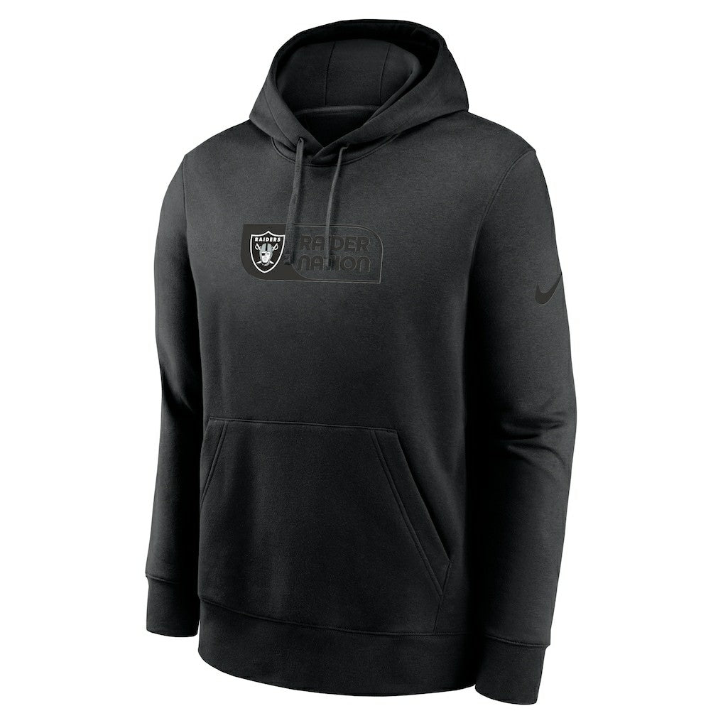 Las Vegas Raiders Edge Pack French Terry Club Pullover Hoodie - Black Hoodies