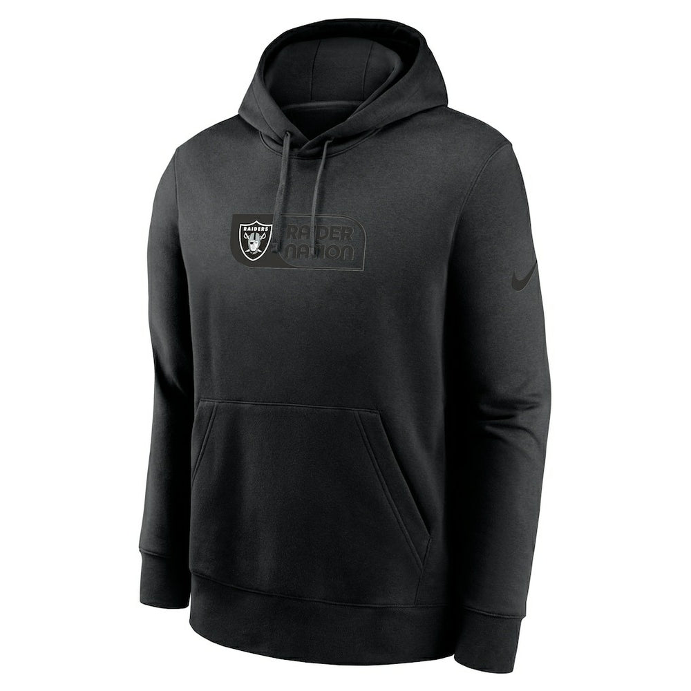 Las Vegas Raiders Edge Pack French Terry Club Pullover Hoodie - Black Hoodies