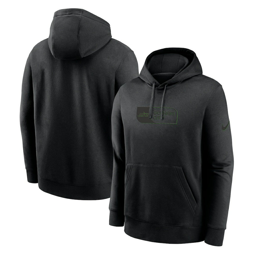 New York Jets Edge Pack French Terry Club Pullover Hoodie - Black Hoodies