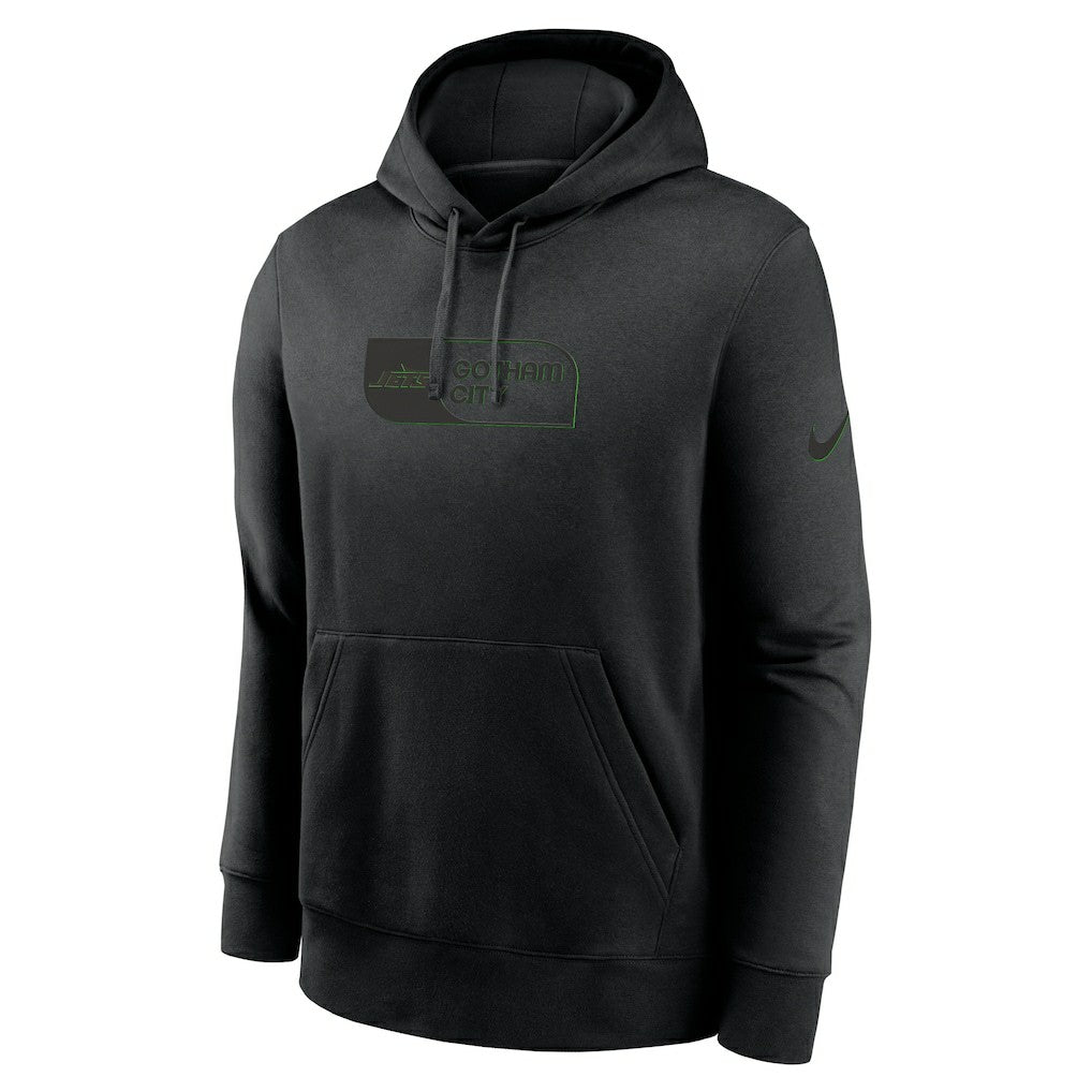New York Jets Edge Pack French Terry Club Pullover Hoodie - Black Hoodies