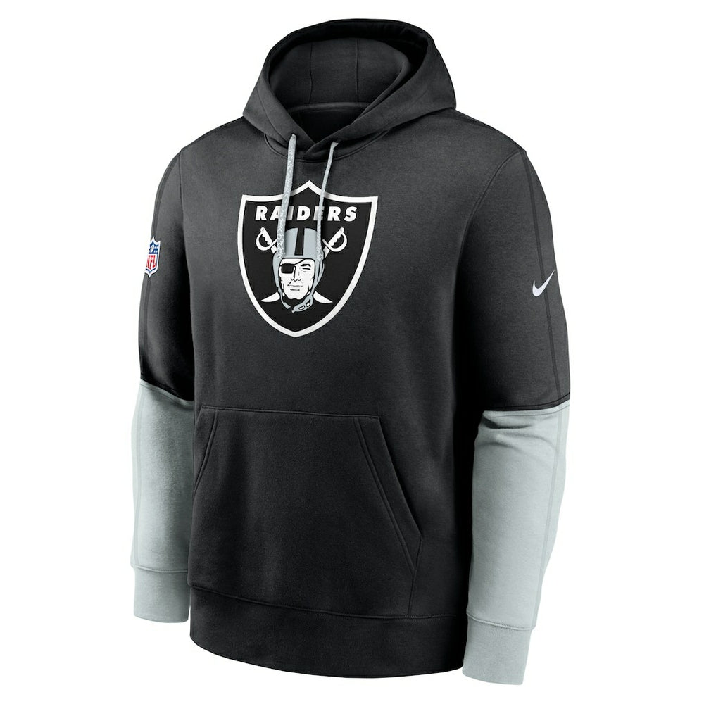 Las Vegas Raiders 2024 Sideline Club Pullover Hoodie - Black Hoodies