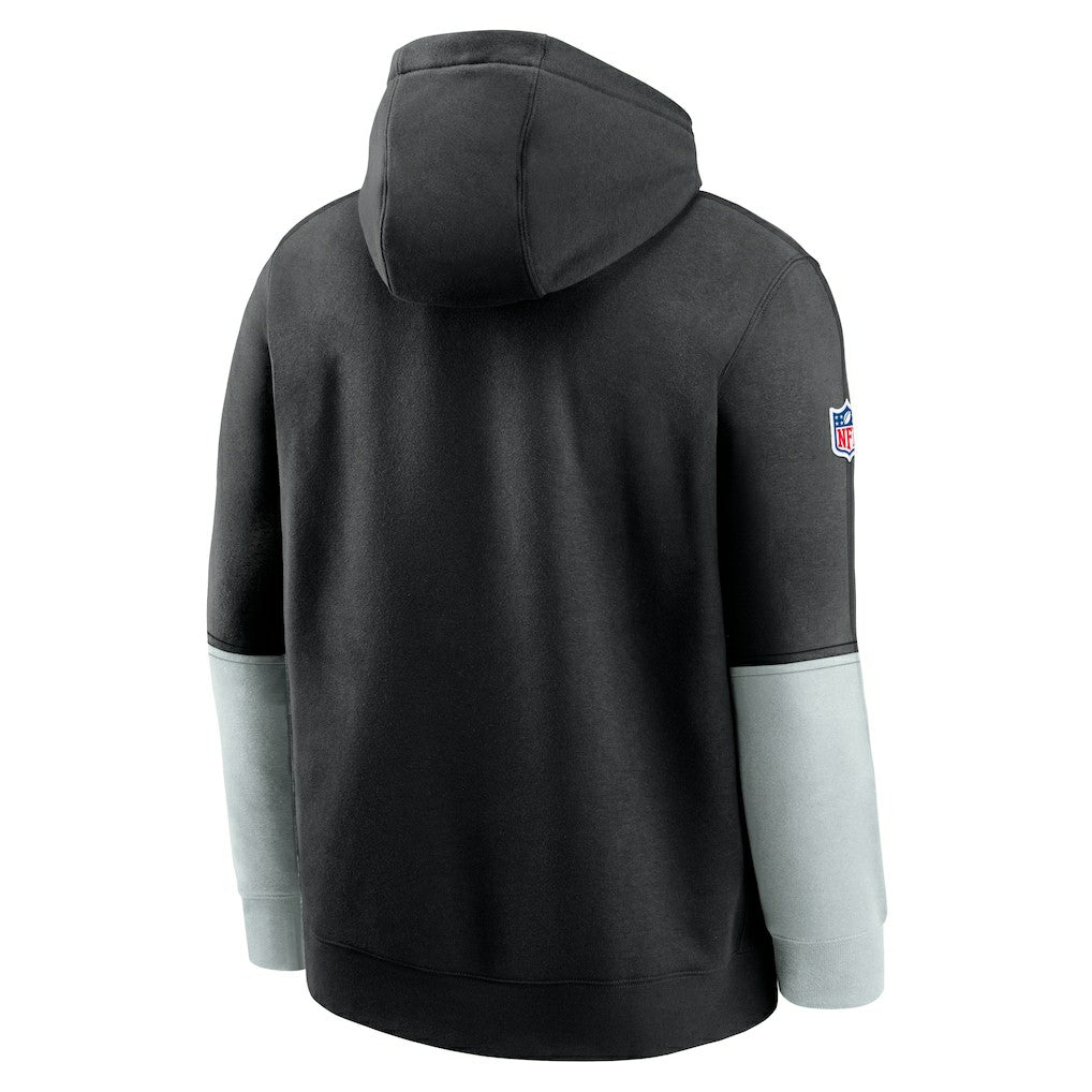 Las Vegas Raiders 2024 Sideline Club Pullover Hoodie - Black Hoodies