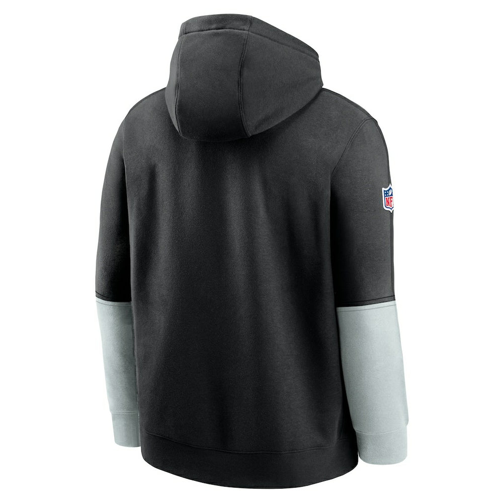 Las Vegas Raiders 2024 Sideline Club Pullover Hoodie - Black Hoodies