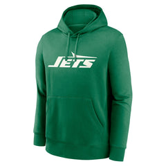 New York Jets Big & Tall Club Logo Pullover Hoodie - Green Hoodies