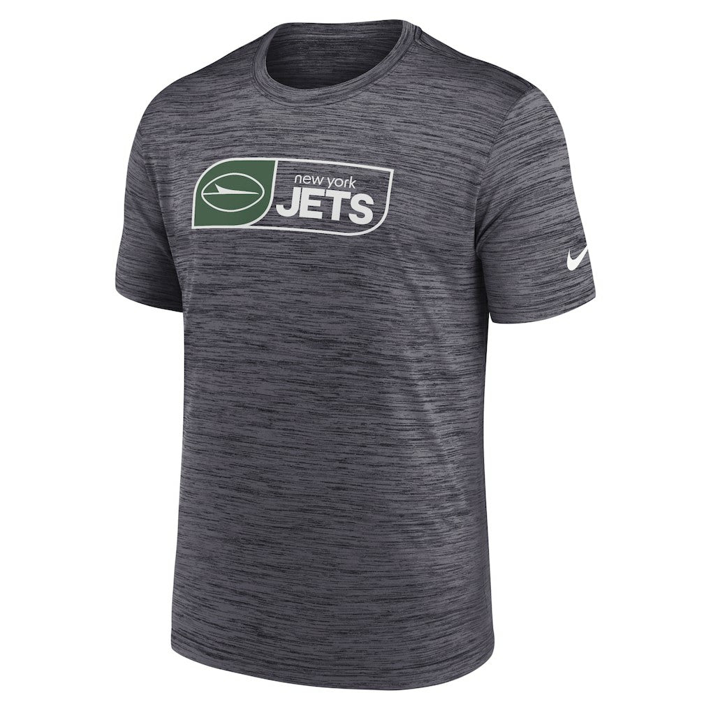 New York Jets Big & Tall Velocity Performance T-Shirt - Black T-shirts
