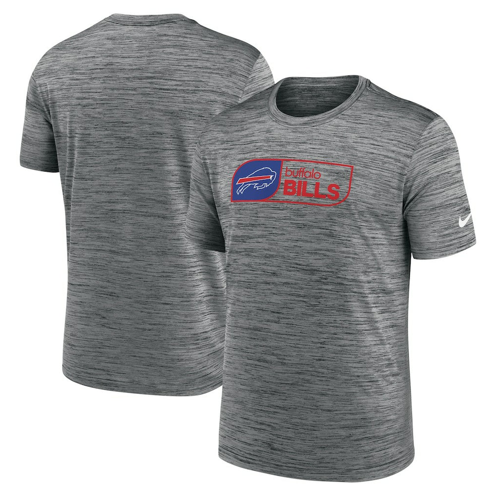 Buffalo Bills Big & Tall Velocity Performance T-Shirt - Charcoal T-shirts