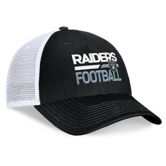 Las Vegas Raiders Upper Trucker Adjustable Hat - Black/White Hats