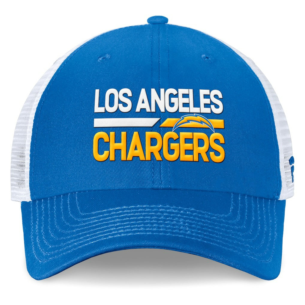 Los Angeles Chargers Upper Trucker Adjustable Hat - Powder Blue/White Hats