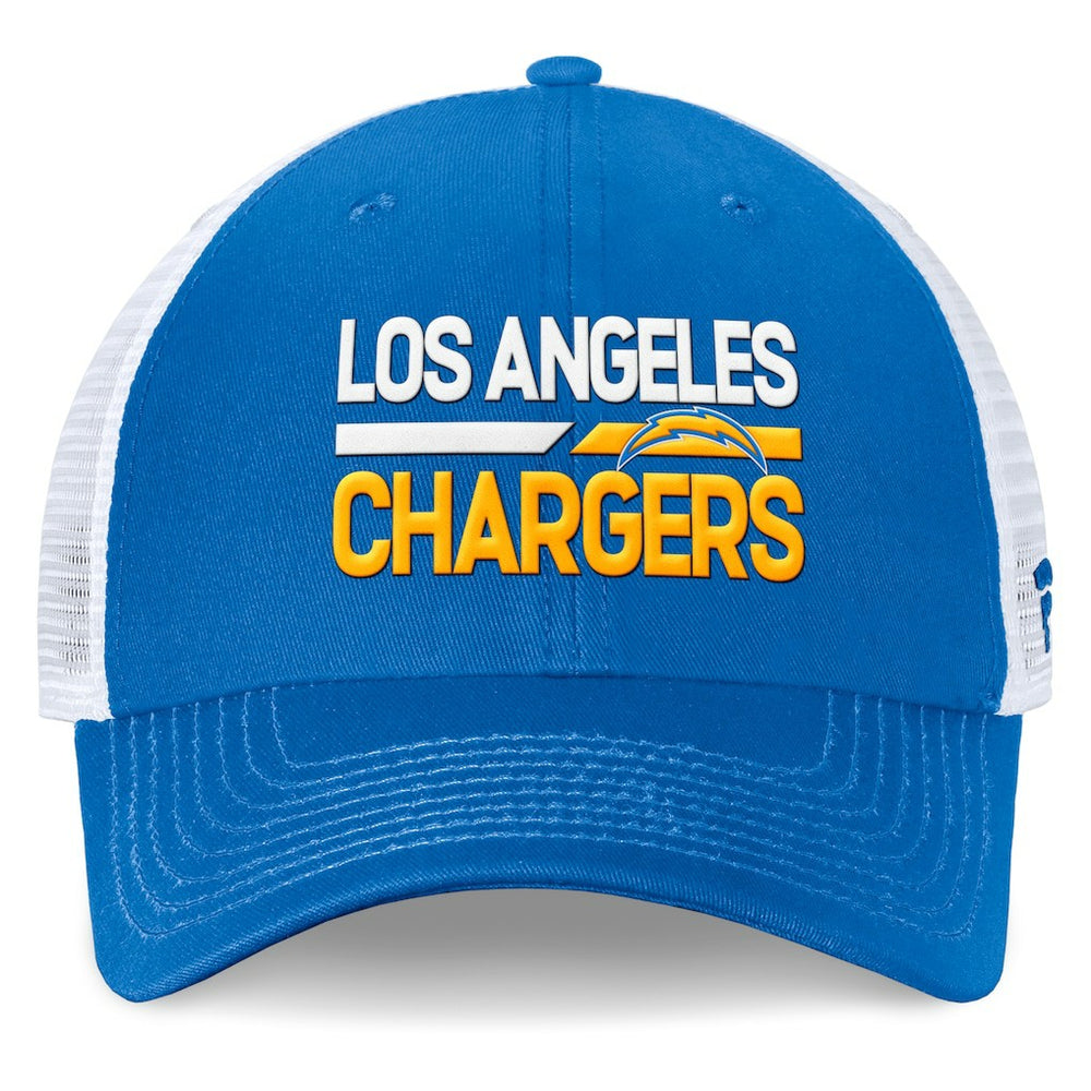 Los Angeles Chargers Upper Trucker Adjustable Hat - Powder Blue/White Hats