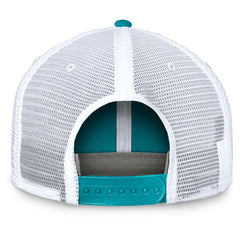 Miami Dolphins Upper Trucker Adjustable Hat - Aqua/White Hats