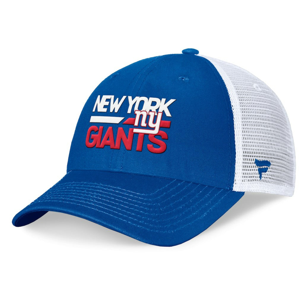 New York Giants Upper Trucker Adjustable Hat - Royal/White Hats