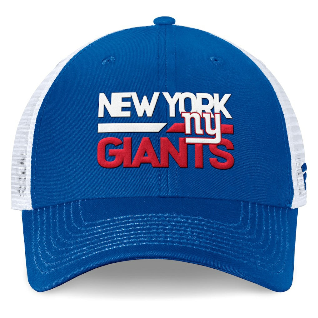 New York Giants Upper Trucker Adjustable Hat - Royal/White Hats