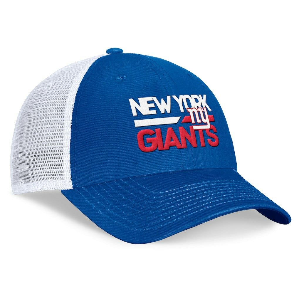 New York Giants Upper Trucker Adjustable Hat - Royal/White Hats