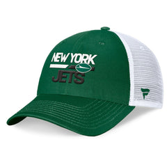 New York Jets Upper Trucker Adjustable Hat - Green/White Hats