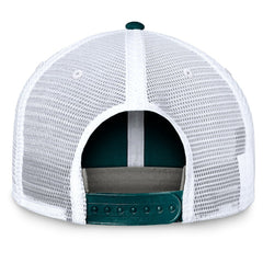 Philadelphia Eagles Upper Trucker Adjustable Hat - Midnight Green/White Hats