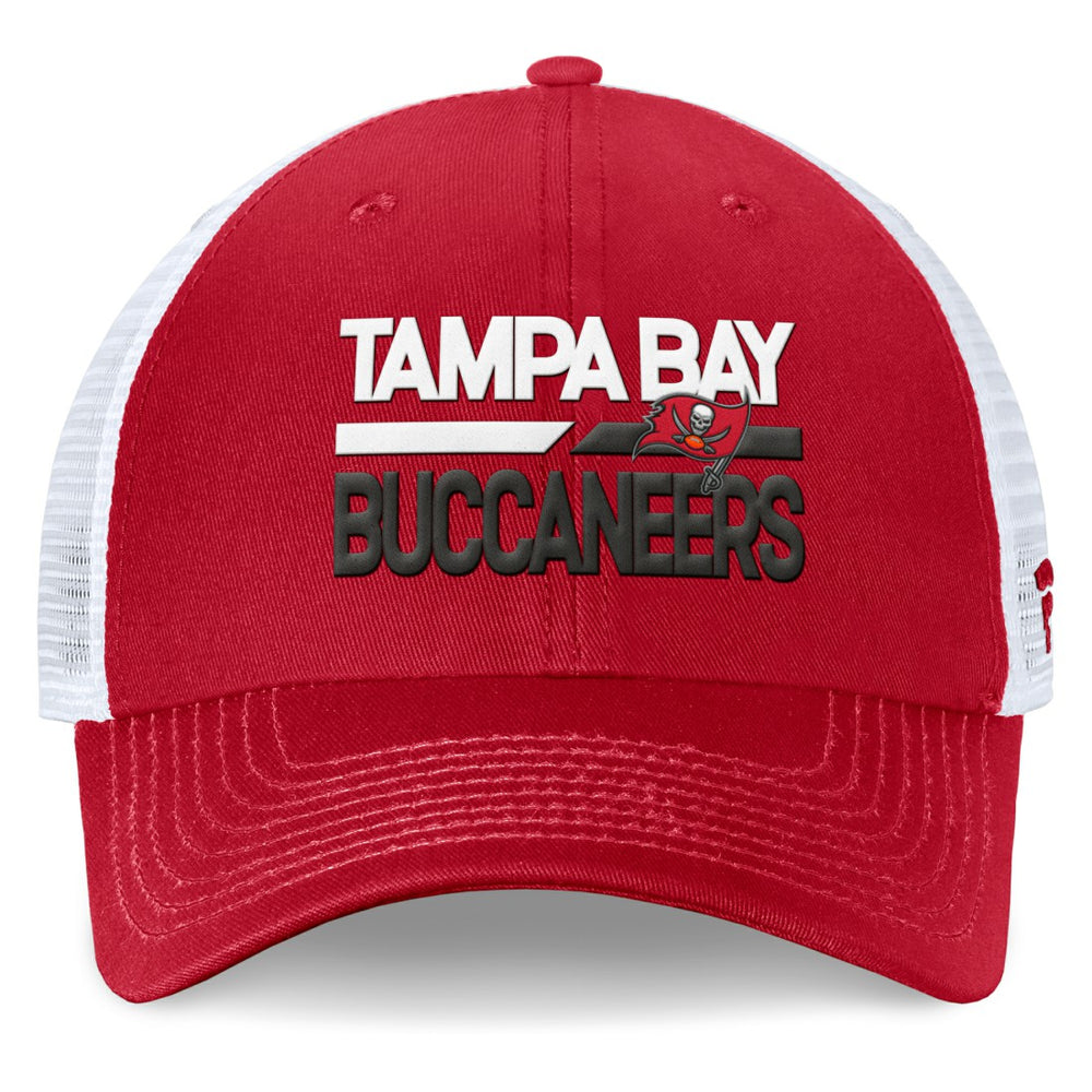 Tampa Bay Buccaneers Upper Trucker Adjustable Hat - Red/White Hats
