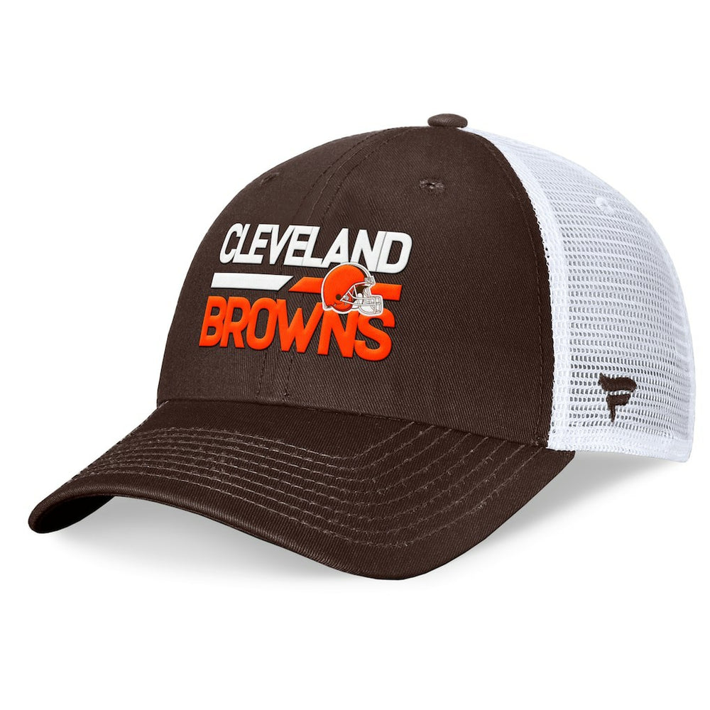 Cleveland Browns Upper Trucker Adjustable Hat - Brown/White Hats
