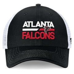 Atlanta Falcons Upper Trucker Adjustable Hat - Black/White Hats