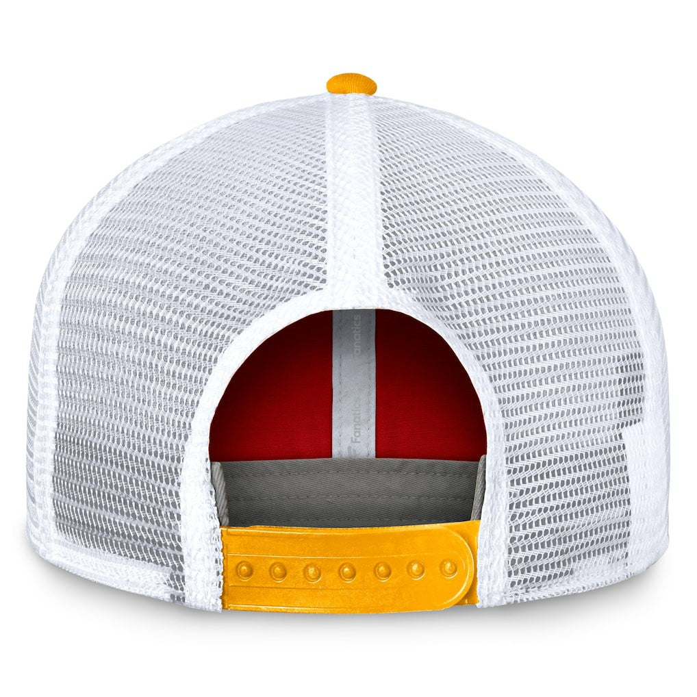 Kansas City Chiefs Bench Trucker Adjustable Hat - Red/Gold Hats