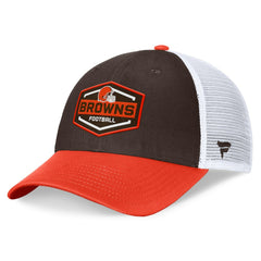 Cleveland Browns Bench Trucker Adjustable Hat - Brown/Orange Hats
