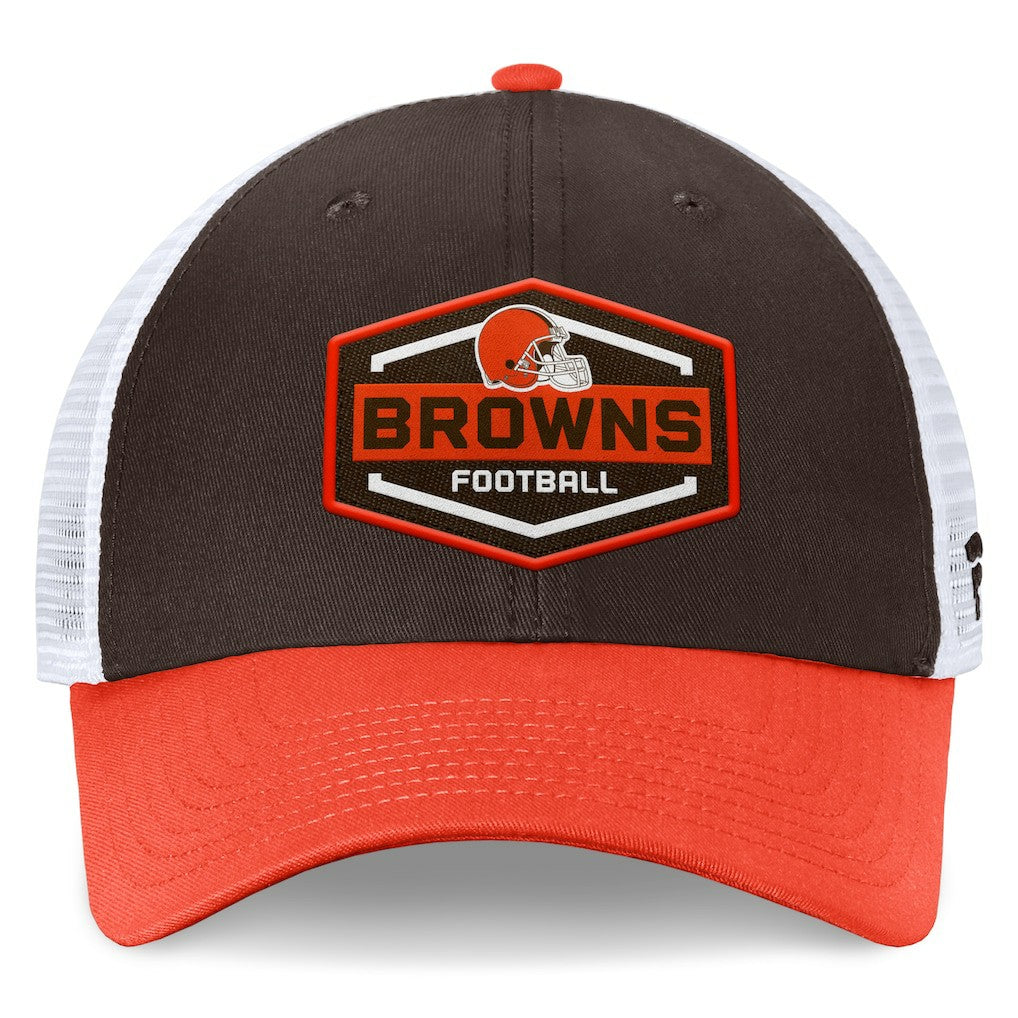 Cleveland Browns Bench Trucker Adjustable Hat - Brown/Orange Hats