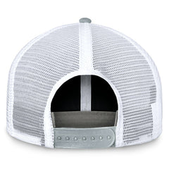 Las Vegas Raiders Bench Trucker Adjustable Hat - Black/Silver Hats