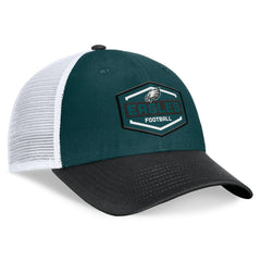 Philadelphia Eagles Bench Trucker Adjustable Hat - Midnight Green/Black Hats
