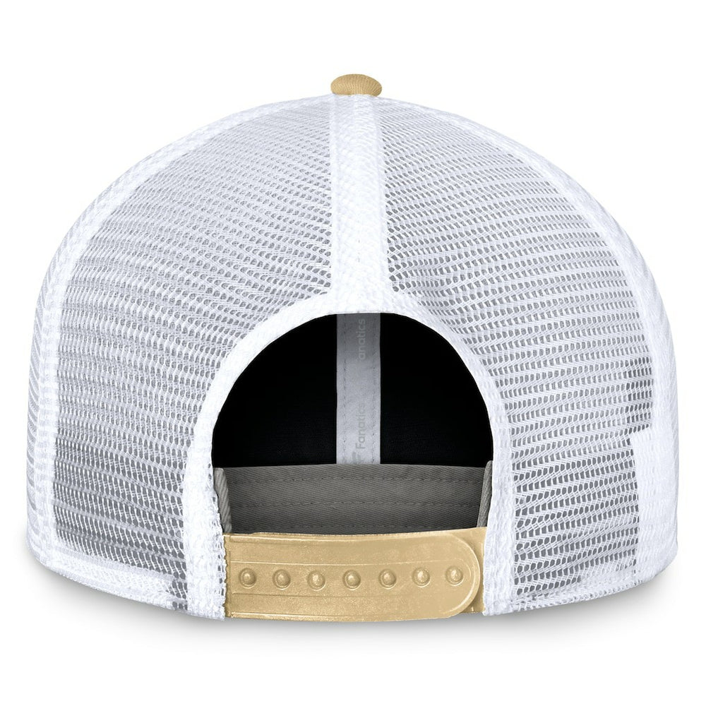 New Orleans Saints Bench Trucker Adjustable Hat - Black/Gold Hats