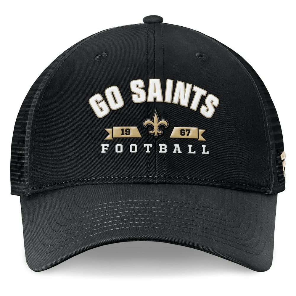 New Orleans Saints Timeout Trucker Adjustable Hat - Black Hats