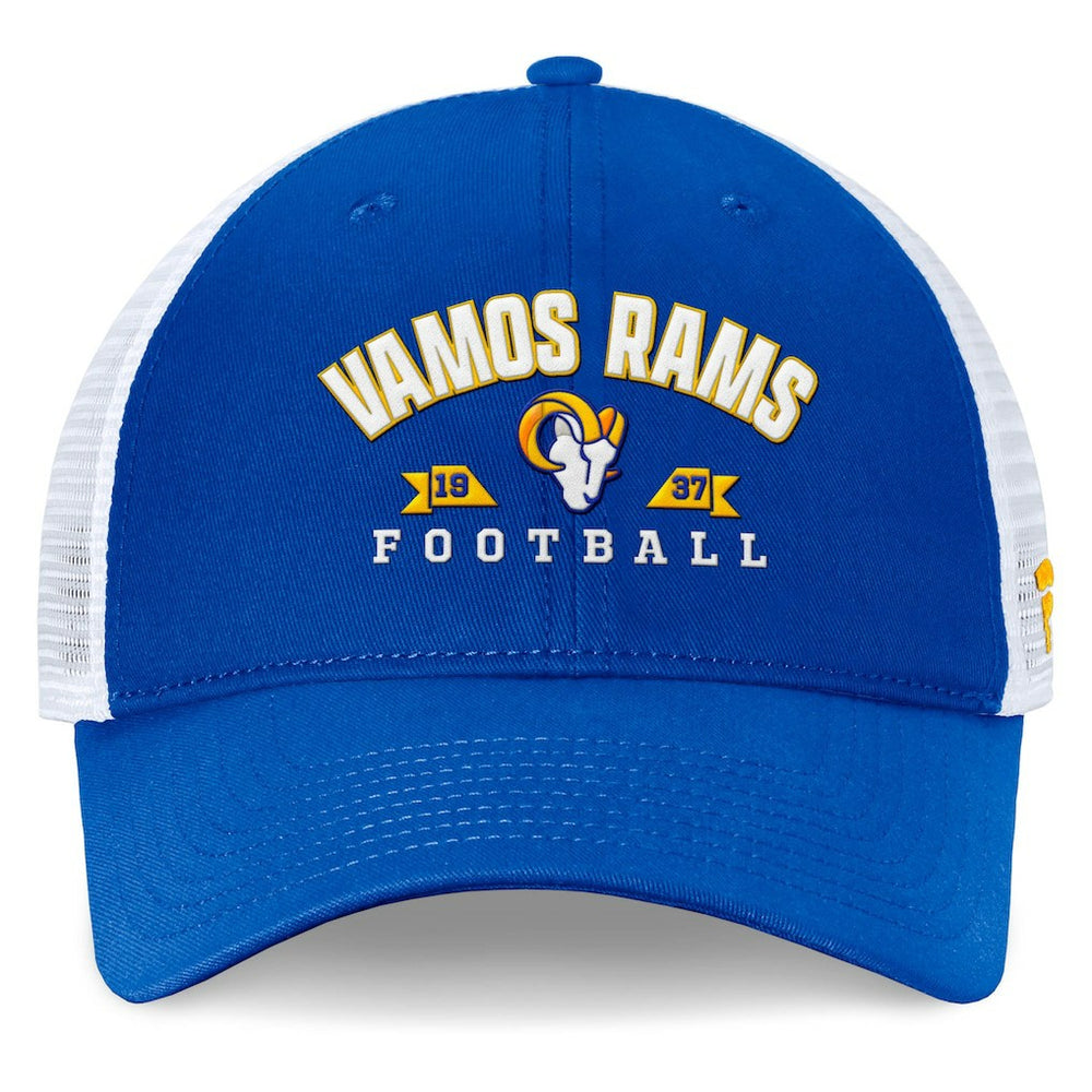 Los Angeles Rams Timeout Trucker Adjustable Hat - Royal Hats