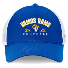 Los Angeles Rams Timeout Trucker Adjustable Hat - Royal Hats